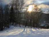 L'hiver entre la chapelle et le Mollard