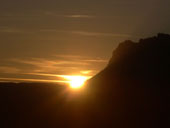 Soleil couchant sur lArclusaz